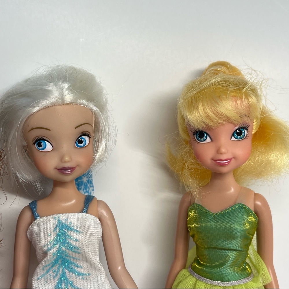 Disney Fairies Tinker Bell Doll Lot Fawn Silvermist Periwinkle Pajama Party Pjs - Picture 10 of 12